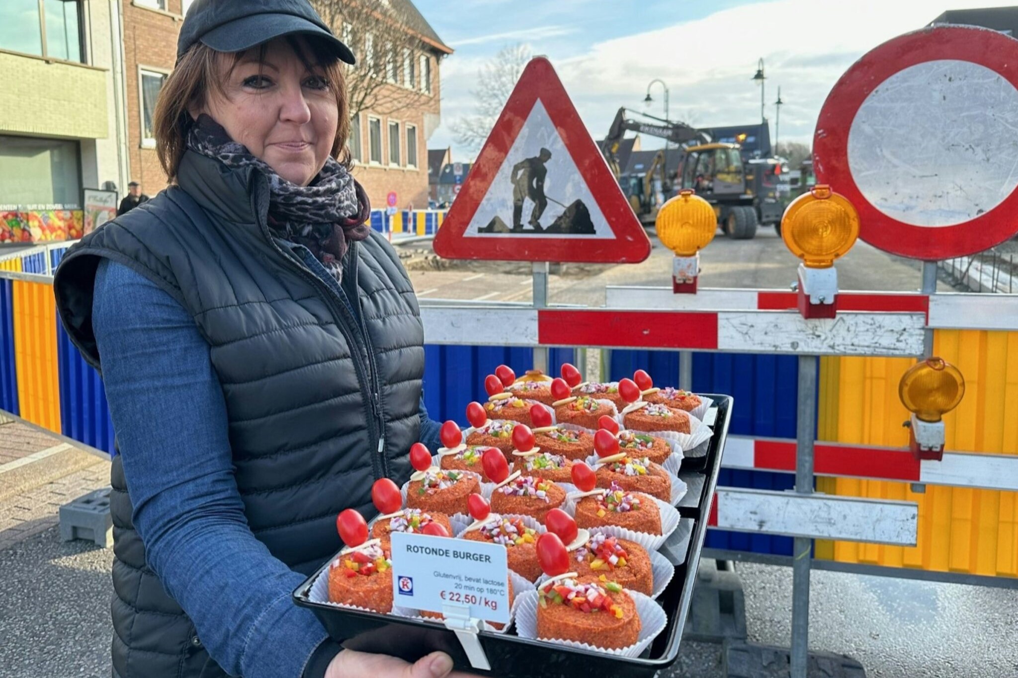 rotonde-burger-keurslager-lieve-patrick-oudsbergen-werken-rotonde-opglabbeek-werken