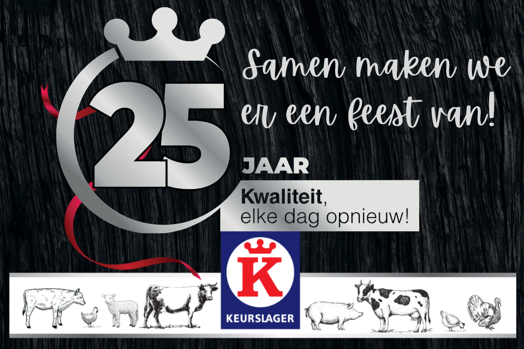 25 jaar keurslager actie campagne gratis 1 jaar winkelen