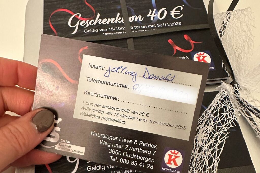 25 jaar keurslager actie week 1 winnaar 1 jaar gratis winkelen