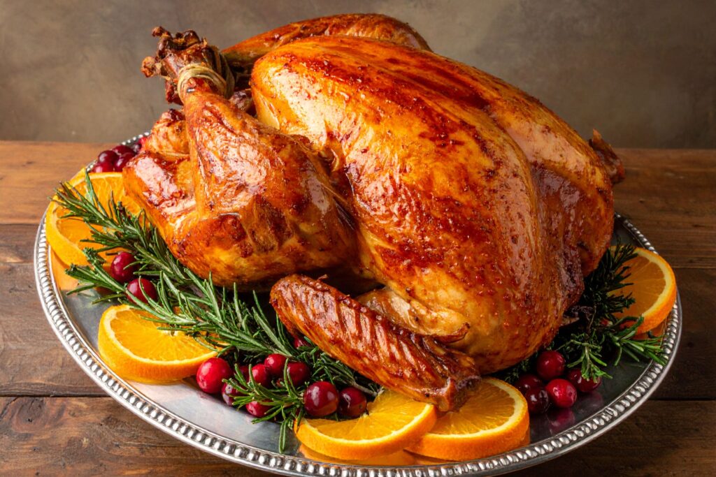 Kalkoen met sinaasappel-kruidenboter