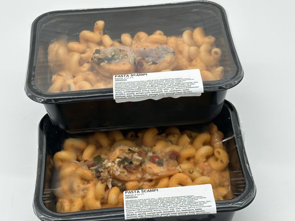 pasta scampi sealbakjes